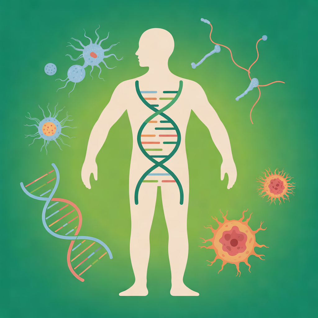 Illustration scientifique du mouvement et de la longévité cellulaire